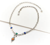American West Sterling Silver Santa Fe Trail Multi-Gemstone Necklace, 20"
